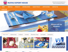 Tablet Screenshot of muthuexport.com